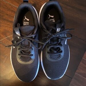 Puma Black and White Athletic Shoes